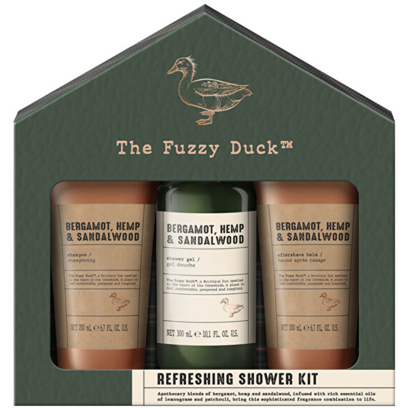 Men Bergamot, Hemp & Sandalwood Body Care Box - Dárková sada péče o tělo