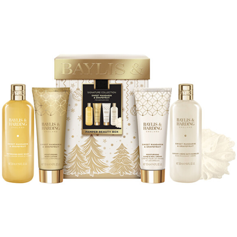 Pamper Beauty Box Body Care ( Mandarinka & Grapefruit ) - Dárková sada péče o tělo v dárkové krabičce ( 5 ks )