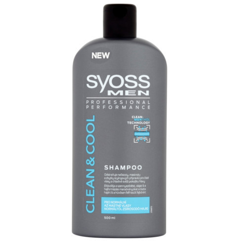 Syoss Shampoo Clean & Cool ( normální až mastné vlasy ) - Šampon pro muže 440 ml