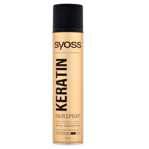 Hairspray Keratin 4 - Lak na vlasy pro neviditelnou extra silnou fixaci 