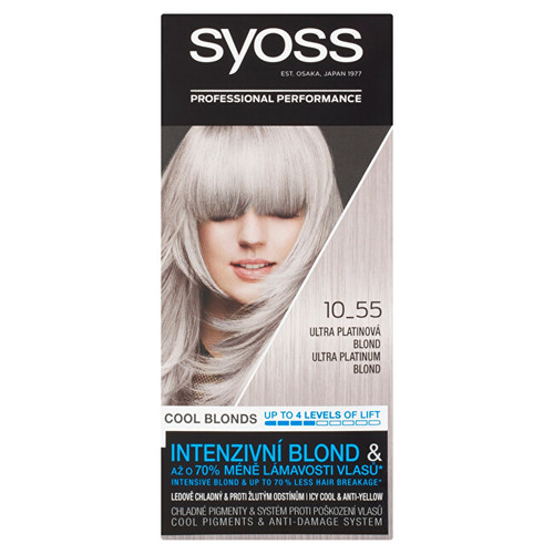 Syoss Professional Performance - Barva na vlasy - 10-55 Ultra platinová blond