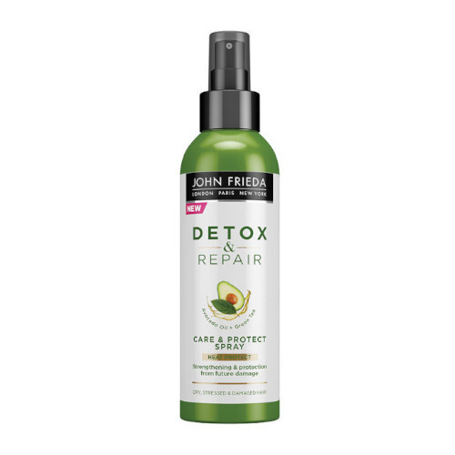 John Frieda Detox & Repair Care & Protect Spray - Sprej pro vlasy namáhané teplem 200 ml