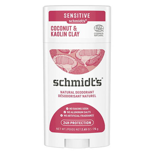 Schmidt's Coconut + Kaolin Clay Deo Stick ( Kokos & kaolinový jíl ) - Tuhý dámský deodorant 58 ml