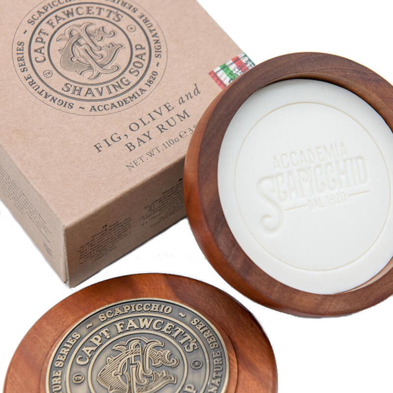 Scapicchio Shaving Soap - Mýdlo na holení v dřevěné krabičce