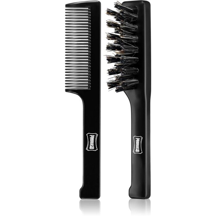 Moustache Brush Set - Sada hřeben a kartáč na vousy