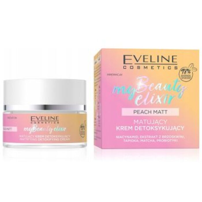 Eveline Cosmetics My Beauty Elixir Mattifying and Detoxifying Face Cream Peach Matt - Detoxikační krém s matným efektem 50 ml