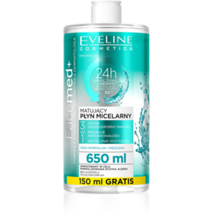 FaceMed+ Mattifying Micellar Water - Odličovacia micelárna voda pre normálnu/zmiešanú pleť
