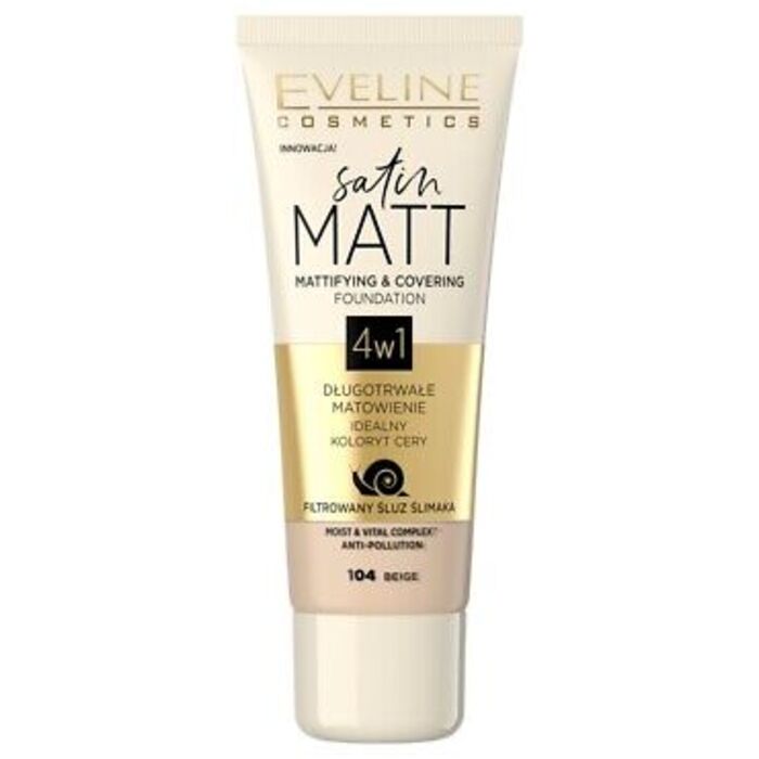 Satin Matt Mattifying & Covering Foundation 4in1 - Tekutý make-up s matujúcim účinkom 30 ml
