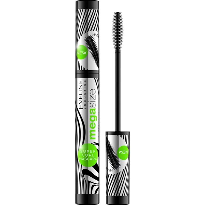 Mega Size Super Curl Mascara - Řasenka pro prodloužení a natočení řas 10 ml