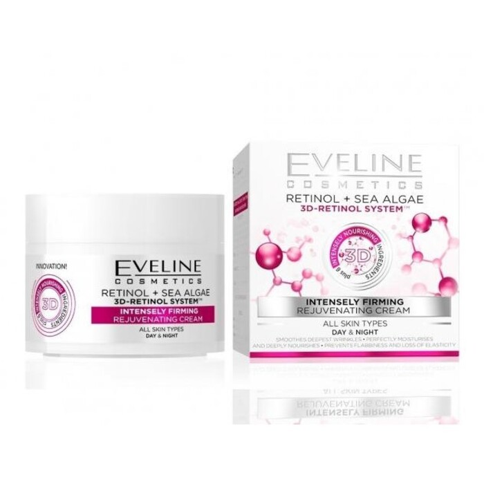 Eveline Cosmetics 3D Retinol System Intensely Firming Rejuvenating Cream - Omlazující pleťový krém pro každodenní použití 50 ml