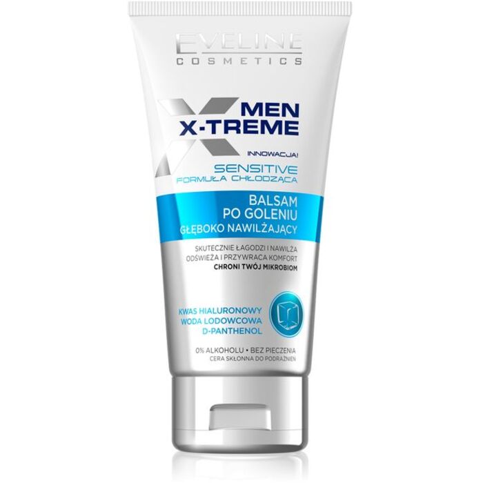 Eveline Cosmetics Men X-treme Cooling Effect Sensitive Intensely Soothing After Shave Balm - Zklidňující balzám po holení pro muže 150 ml