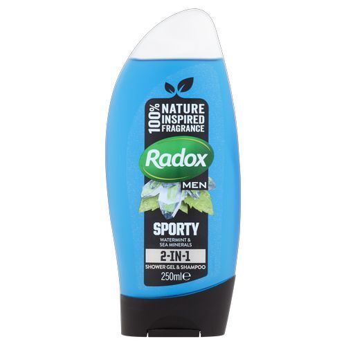 Radox Men Feel Sporty 2 v 1 Shower Gel & Shampoo - Sprchový gel pro muže 450 ml