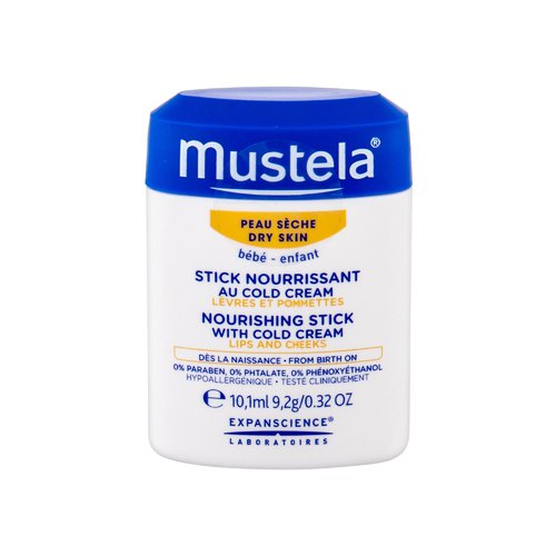 Mustela Bébé Nourishing Stick With Cold Cream - Denní pleťový krém 10 ml