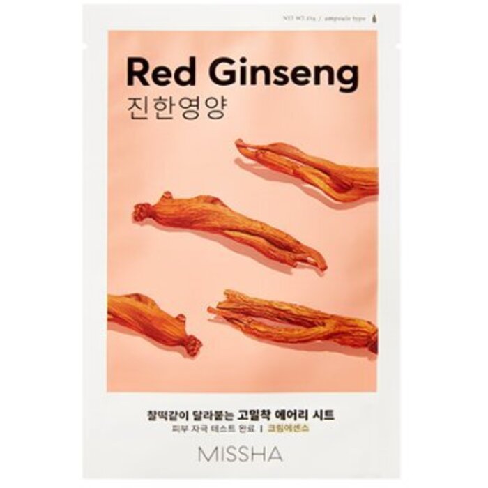 Red Ginseng Airy Fit Sheet Mas) - Vyživující plátýnková pleťová maska