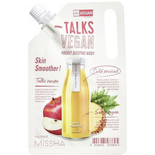 Talks Vegan Squeeze Skin Smoother Pocket Sleeping Mask - Veganská noční pleťová maska