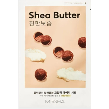 Airy Fit Sheet Mask Shea Butter - Hydratační pleťová maska 