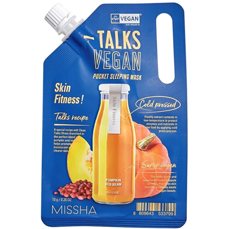 Talks Vegan Squeeze Skin Fitness Pocket Sleeping Mask - Veganská noční pleťová maska