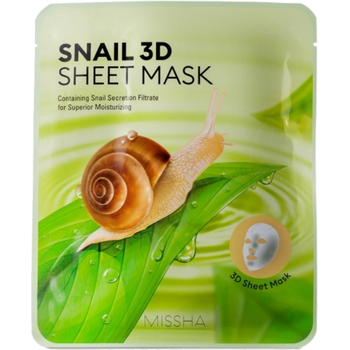 Snail 3D Sheet Mask - Hydratační pleťová maska se šnečím extraktem