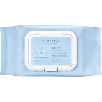 Super Aqua Ultra Hyalon Cleansing Water Tissue - Odličovací pleťové ubrousky
