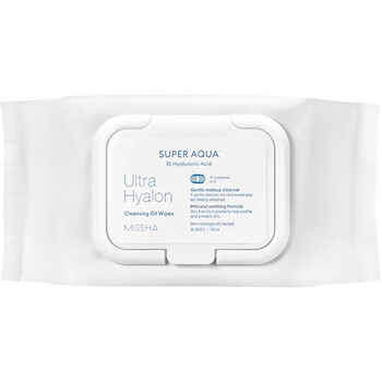 Super Aqua Ultra Hyalon Cleansing Oil Wipes - Odličovací pleťové ubrousky