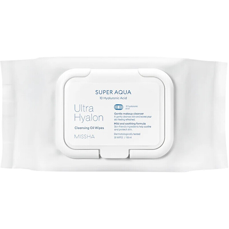 Super Aqua Ultra Hyalon Cleansing Oil Wipes - Odličovací pleťové ubrousky