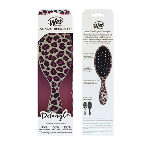 Wet Brush Original Detangler Safari Pink Leopard - Kartáč na vlasy