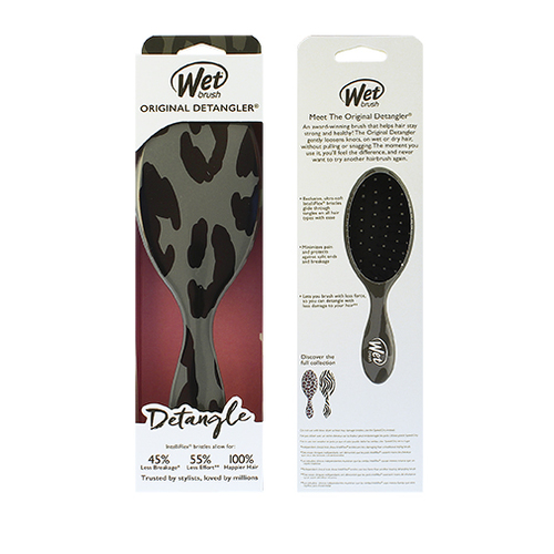 Wet Brush Original Detangler Safari Dark Grey Leopard - Kartáč na vlasy