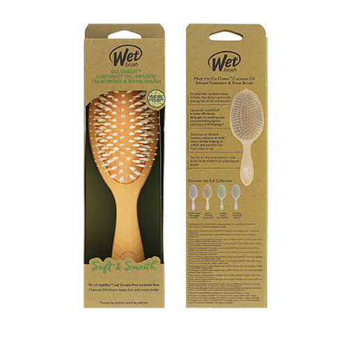 Wet Brush Go Green Treatment & Shine Brush Coconut - Kartáč na vlasy