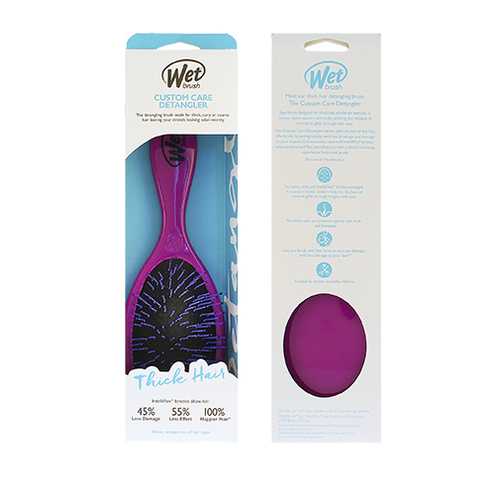 Wet Brush Custom Care Thick Hair Detangler Purple - Kartáč na vlasy