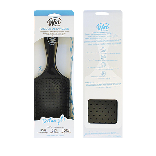 Wet Brush Paddle Detangler Black - Kartáč na vlasy