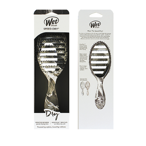 Wet Brush Speed Dry Metallic Marble Onyx - Kartáč na vlasy