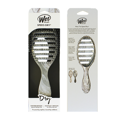 Wet Brush Speed Dry Metallic Marble Silver - Kartáč na vlasy