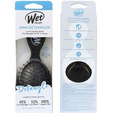 Wet Brush Mini Detangler Black - Kefa na vlasy 

