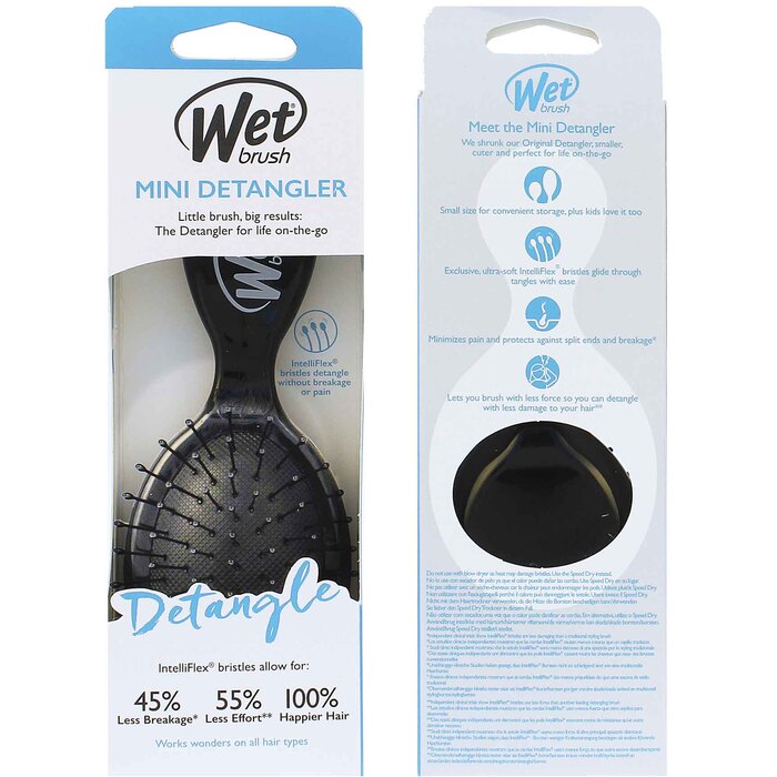 Wet Brush Wet Brush Mini Detangler Black - Kartáč na vlasy