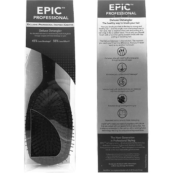 EPIC Deluxe Detangler Black - Kartáč na vlasy