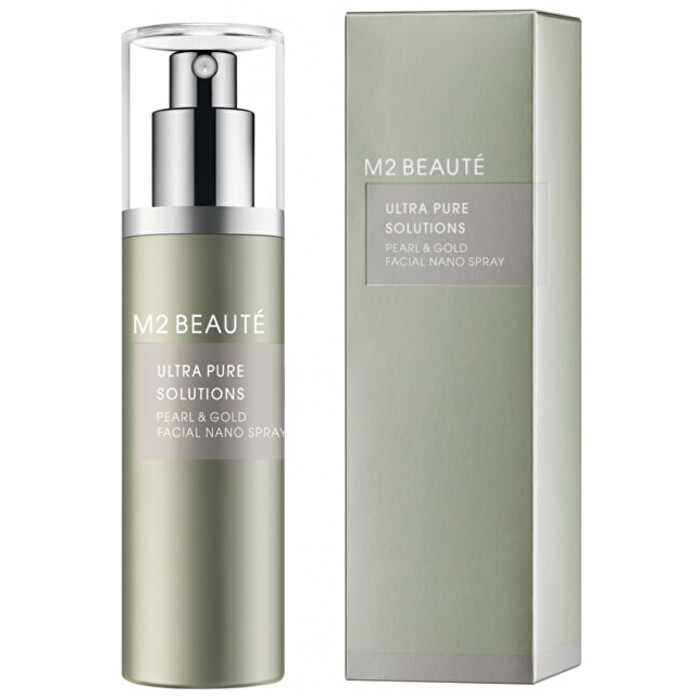 M2 Beauté Pearl & Gold Ultra Pure Solutions Facial Nano Spray - Rozjasňující pleťové sérum 75 ml