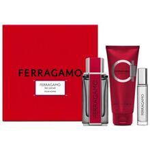 Ferragamo Red Leather dárková sada