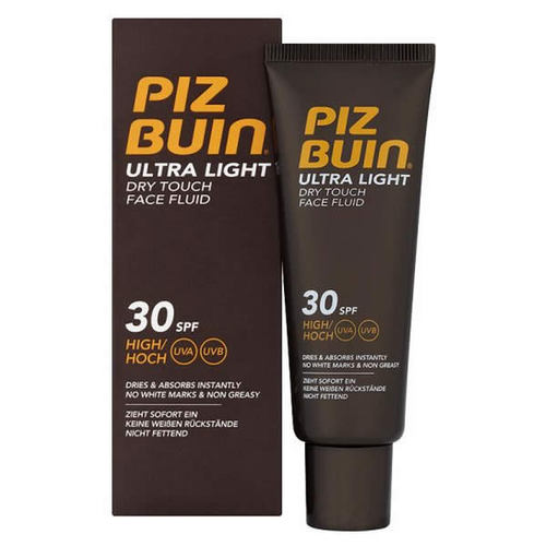 PizBuin ULTRA LIGHT Dry Touch Face Fluid - Nemastný fluid na opalování na tvář 50 ml - SPF 30