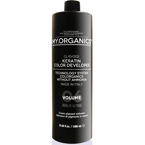 My. Organics Keratin Color Developer 6 Vol Oxidizing Cream - Oxidační krém 1000 ml