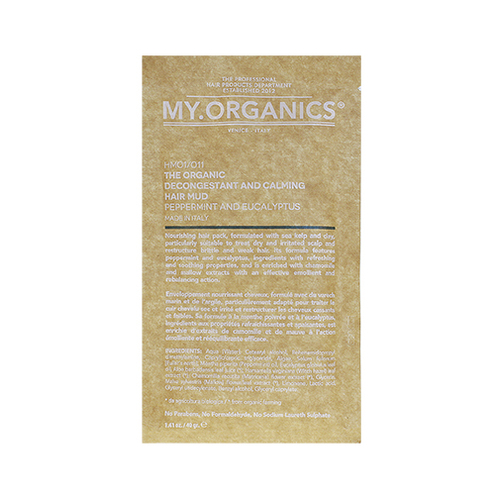 The Organic Decongestant And Calming Hair Mud ( 12 x 40g ) - Organické bahno na vlasy