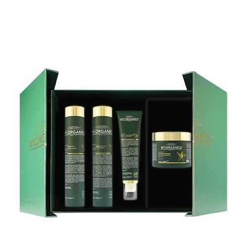 My.Organics My.Luxe šampon 250 ml + kondicionér 250 ml + maska na vlasy 200 ml + bezoplachový krém 100 ml dárková sada
