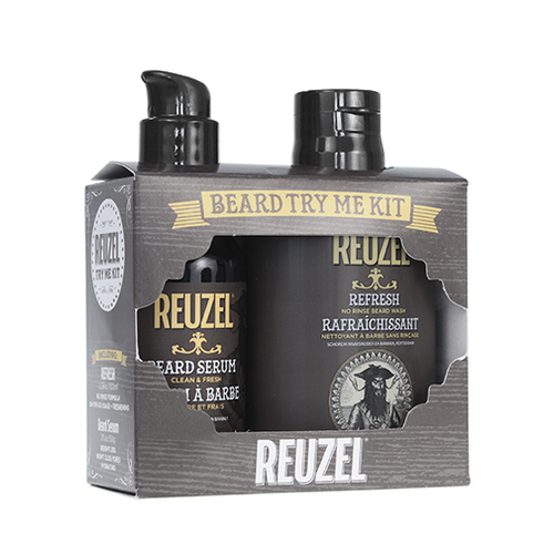 Reuzel Beard Try Me Kit Clean & Fresh - Dárková sada péče o vousy 130 ml