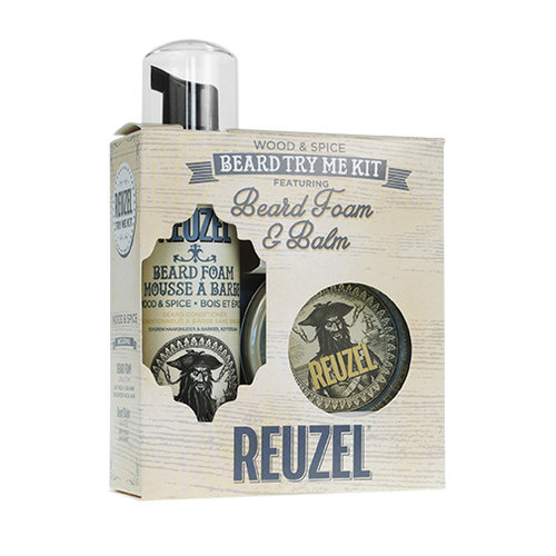 Reuzel Beard Try Me Kit Wood & Spice - Dárková sada péče o vousy