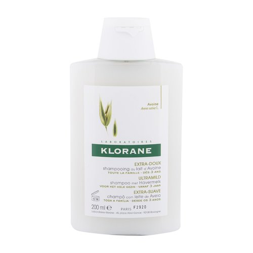 Klorane Oat Milk Ultra-Gentle Shampoo - Zjemňující šampon s ovesným mlékem 200 ml