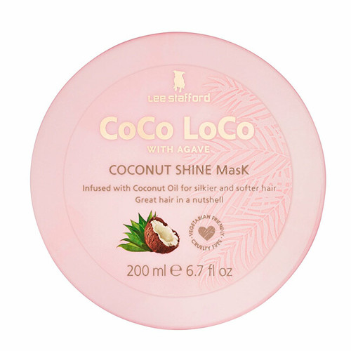 Lee Stafford CoCo LoCo Agave Coconut Shine Mask - Krémová vyživující maska pro lesk vlasů 200 ml