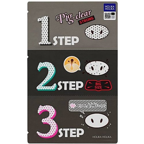 Pig Clear Strong ( 3 Step Kit ) - Třífázové čisticí náplasti na nos