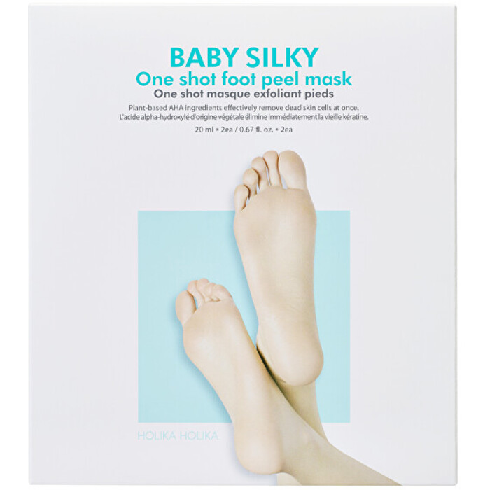 Holika Holika Baby Silky One Shot Foot Peeling - Peelingová maska na nohy 40 ml