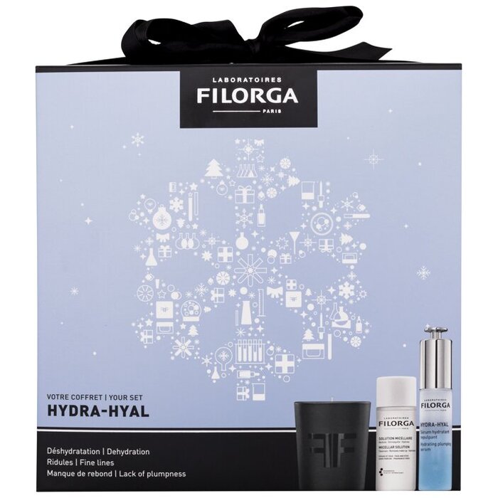 Filorga Hydra-Hyal Hydrating Plumping Serum Set - Dárková sada se svíčkou 30 ml