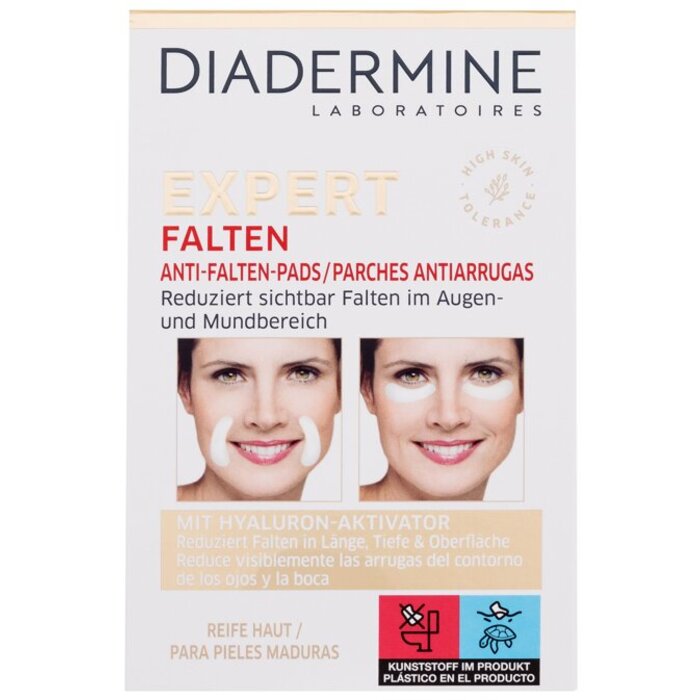 Diadermine Expert Anti-Wrinkle-Pads - Náplasti proti vráskám kolem očí a úst 12 ks