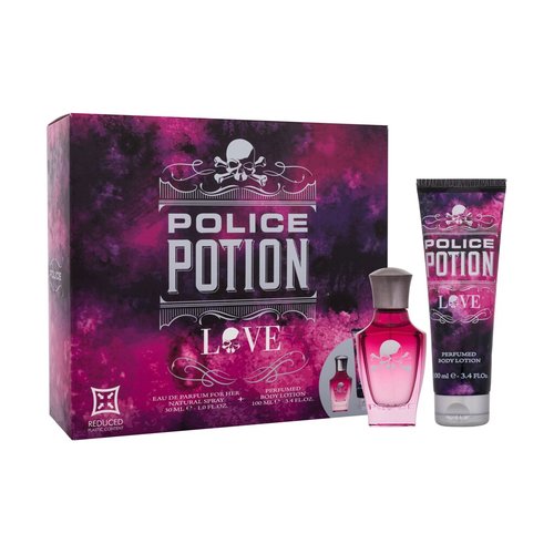 Police Potion Love Dárková sada dámská parfémovaná voda 30 ml a tělové mléko 100 ml